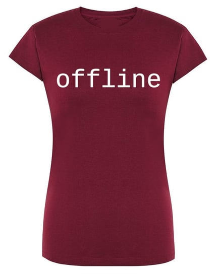 T-Shirt damski nadruk napis OFFLINE R.S Inna marka