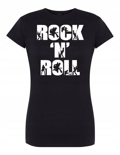 T-Shirt damski nadruk napis Rock'n Roll r.XXL Inna marka