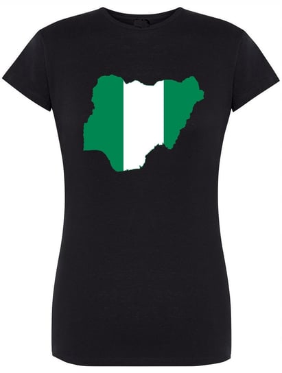 T-Shirt damski nadruk Nigeria Flaga Państwa r.L Inna marka