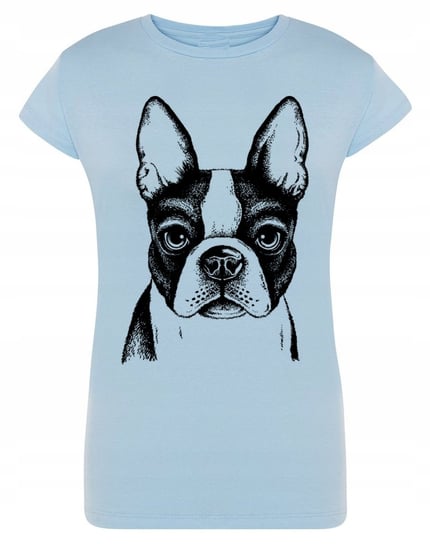 T-Shirt damski nadruk pies Boston Terrier r.M Inna marka