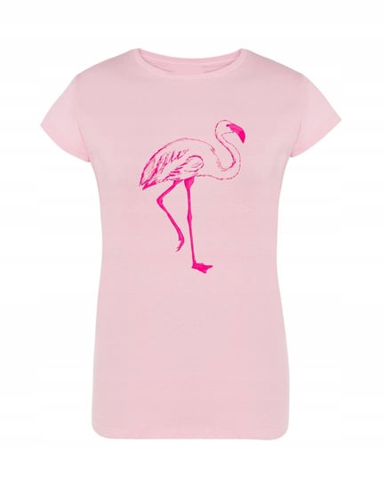 T-Shirt damski nadruk różowy FLAMING r.XL Inna marka