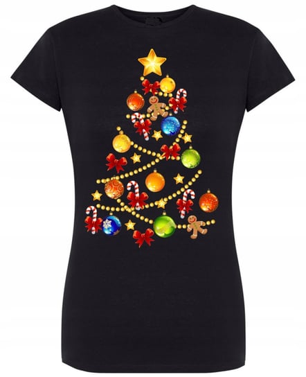T-Shirt damski nadruk świąteczny Choinka R.L Inna marka