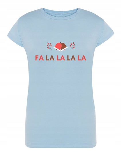 T-Shirt damski nadruk świąteczny FA LA LA r.S Inna marka