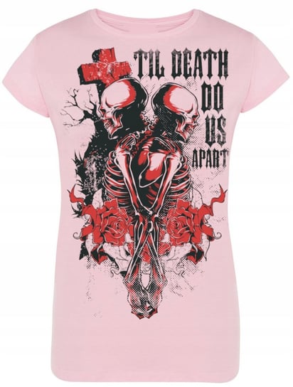 T-Shirt damski nadruk Til Death Rozm.S Inna marka