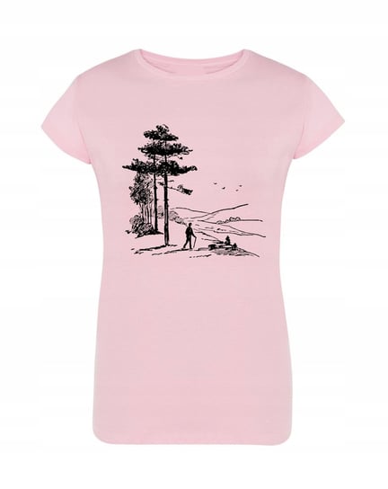 T-Shirt damski nadruk wędrówka hiking r.XL Inna marka
