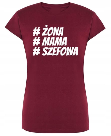 T-Shirt damski nadruk Żona Mama SZEFOWA r.S Inna marka