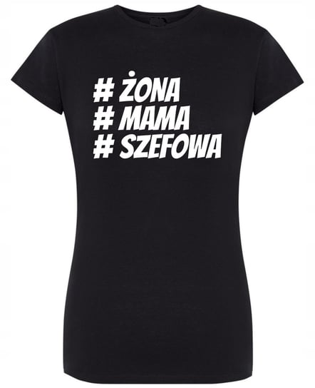 T-Shirt damski nadruk Żona Mama SZEFOWA r.XL Inna marka