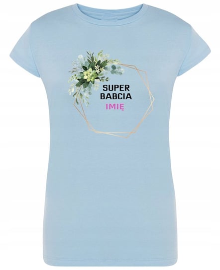 T-Shirt damski Prezent Super Babcia + Imię r.S Inna marka