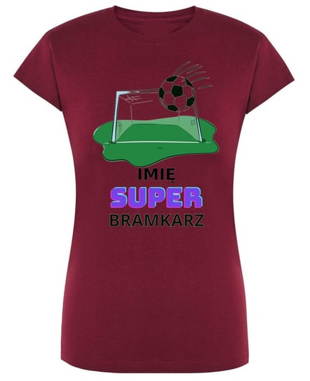 T-Shirt damski Prezent SUPER BRAMKARZ + Imię M Inna marka