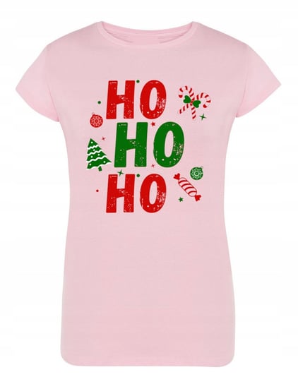 T-Shirt damski świąteczny nadruk HO HO HO r.XL Inna marka