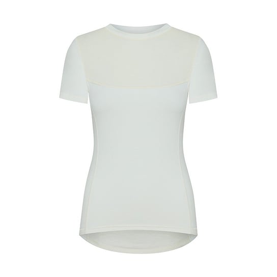 T-shirt damski termiczny Merino Wool kremowo-beżowy, rozmiar XL Woolmed