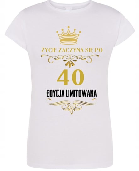 T-Shirt damski Urodzinowy 40 Lat Urodziny r.S Inna marka