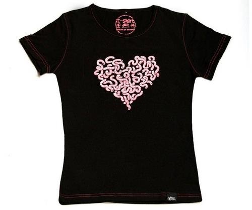 T-shirt damski z krótkim rękawem, Robalentynka, rozmiar XL BBP
