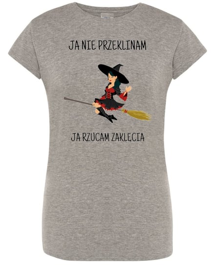 T-Shirt damski Zabawny Ja nie przeklinam Ja rzucam czary M Inna marka