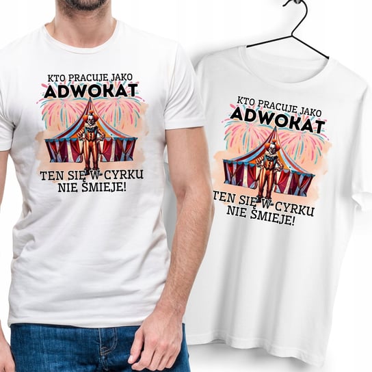 T-Shirt Dla Adwokata Adwokat biały Na Prezent z Dowolnym Nadrukiem Zdjęciem Inna marka