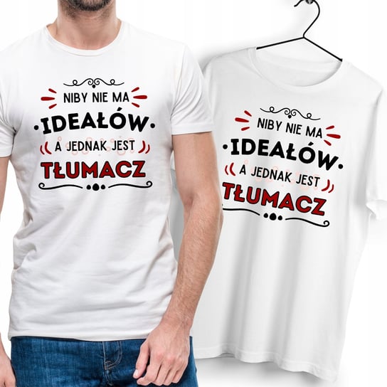 T-Shirt Dla Tłumacza biały Na Prezent z Dowolnym Nadrukiem Zdjęciem Gift Inna marka