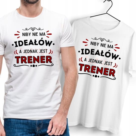 T-Shirt Dla Trenera biały Na Prezent z Dowolnym Nadrukiem Zdjęciem Gift Inna marka