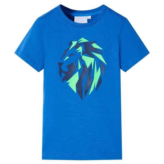 T-shirt dziecięcy 100% bawełny, niebieski, lew, 10 Zakito Europe
