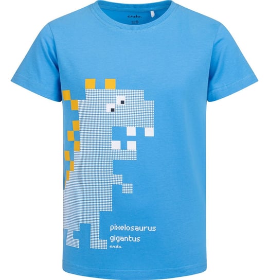 T-shirt dziecięcy chłopięcy Bawełna niebieski 110 z Dinozaurem  Endo Endo