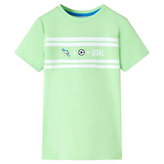 T-shirt dziecięcy GOAL, neonowy zielony, rozmiar 9 Zakito Europe