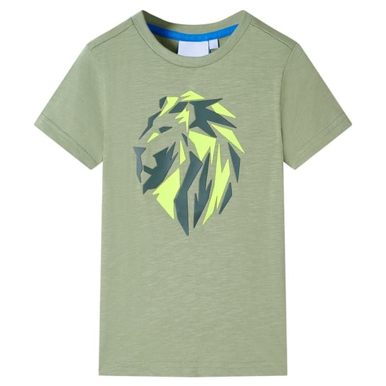 T-shirt dziecięcy Lew 100% bawełna jasne khaki 104 Inna marka