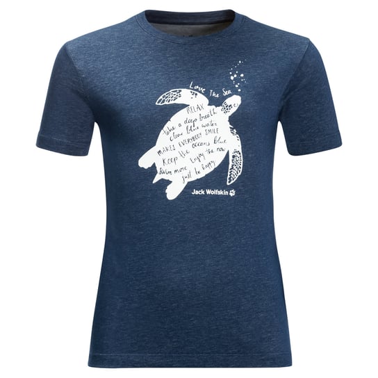 T-Shirt Dziecięcy Ocean Turtle T K Dark Indigo 116 Jack Wolfskin