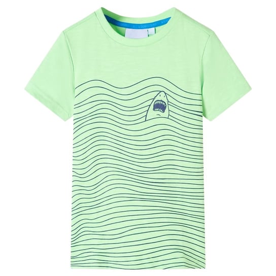 T-shirt dziecięcy Rekin 116 neon zielony 5-6 lat Zakito Europe