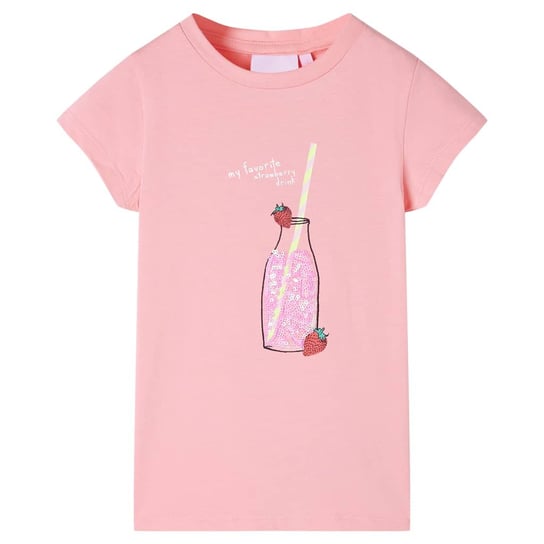 T-shirt dziecięcy Truskawkowy napój 104 różowy 30° Zakito Europe