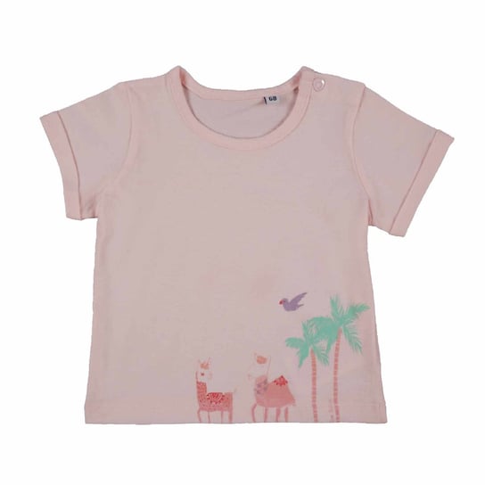 T-shirt dziewczęcy, różowy, wielbłądy, Tom Tailor Tom Tailor