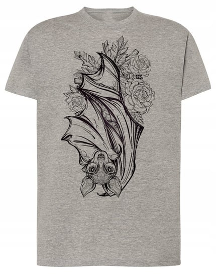 T-Shirt FAJNY DUŻY nadruk NIETOPERZ r.S Inna marka