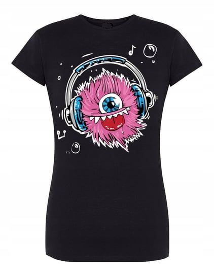 T-Shirt fajny kolorowy nadruk Potwór Muzyka r.XL Inna marka