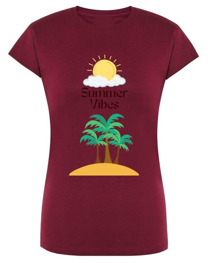 T-Shirt fajny nadruk LATO Summer Vibes r.M Inna marka