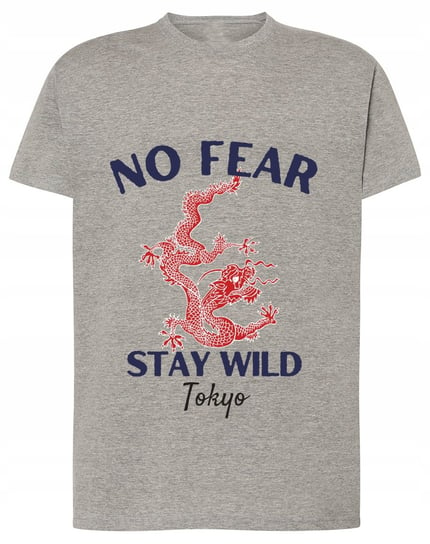 T-Shirt fajny nadruk No Fear Stay Wild r.3XL Inna marka