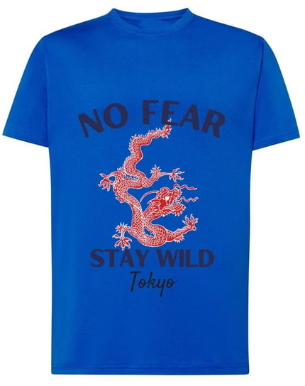 T-Shirt fajny nadruk No Fear Stay Wild r.M Inna marka