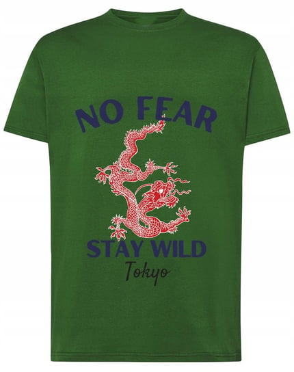 T-Shirt fajny nadruk No Fear Stay Wild r.S Inna marka