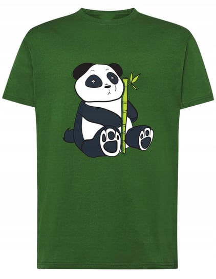 T-Shirt fajny nadruk Panda bambus r.3XL Inna marka