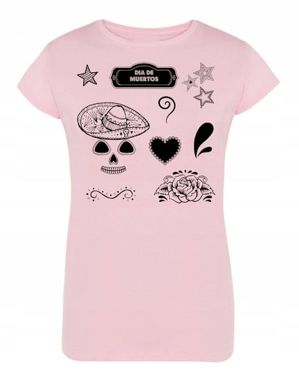 T-Shirt fajny nadruk ŚWIĘTO Día de Muertos r.M Inna marka