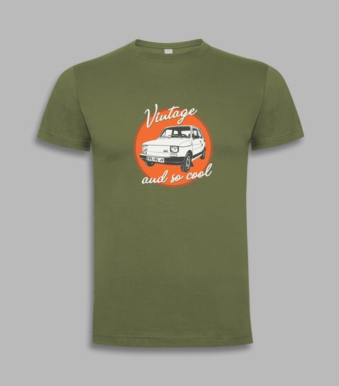 T-shirt Fiat 126p "Vintage and so cool" Oliwkowy S ROLY