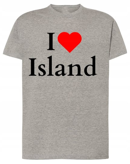 T-Shirt I Love Island Islandia Kocham Upominek r.L Inna marka