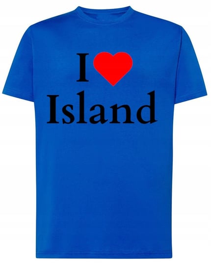 T-Shirt I Love Island Islandia Kocham Upominek r.S Inna marka