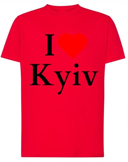 T-Shirt I Love Kijów Kocham Kijów Ukraina r.5XL Inna marka