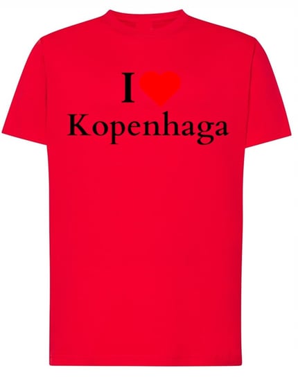 T-Shirt I Love Kopenhaga Kocham Kopenhage Dania Stolica r.XXL Inna marka