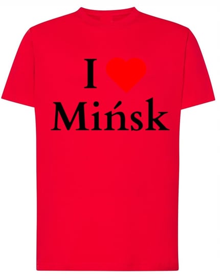 T-Shirt I Love Mińsk Kocham Mińsk Białoruś Stolica r.XL Inna marka