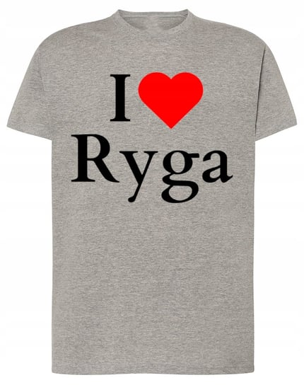 T-Shirt I Love Ryga Łotwa Stolica Państwa Bałkańskie r.M Inna marka