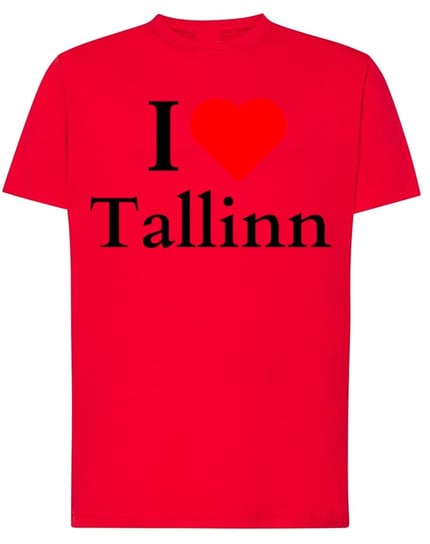 T-Shirt I Love Tallin Kocham Tallin Estonia Stolica r.S Inna marka