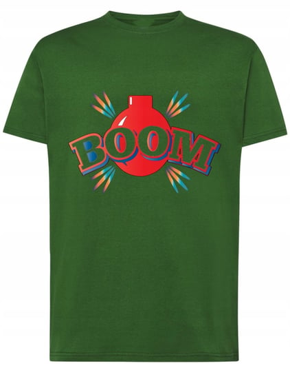 T-Shirt kolorowy nadruk BOOM r.XXL Inna marka