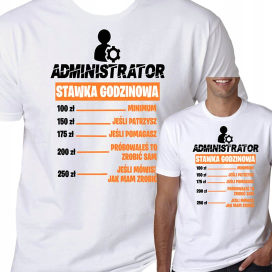 T-SHIRT KOSZULKA ADMINISTRATOR ZAWÓD XXL 1082 Inna marka