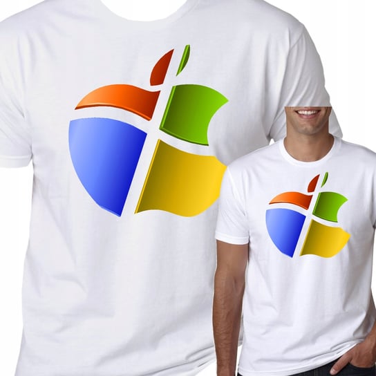 T-Shirt KOSZULKA APPLE WINDOWS PREZENT XL 1011 Inna marka