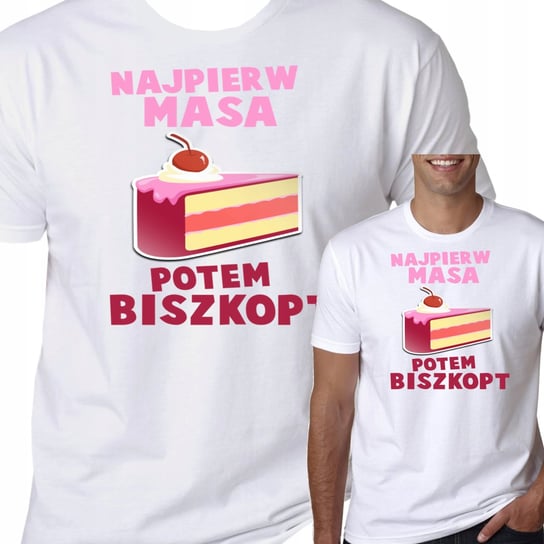 T-Shirt KOSZULKA BISZKOPT MASA ŚMIESZNA M 1012 Inna marka
