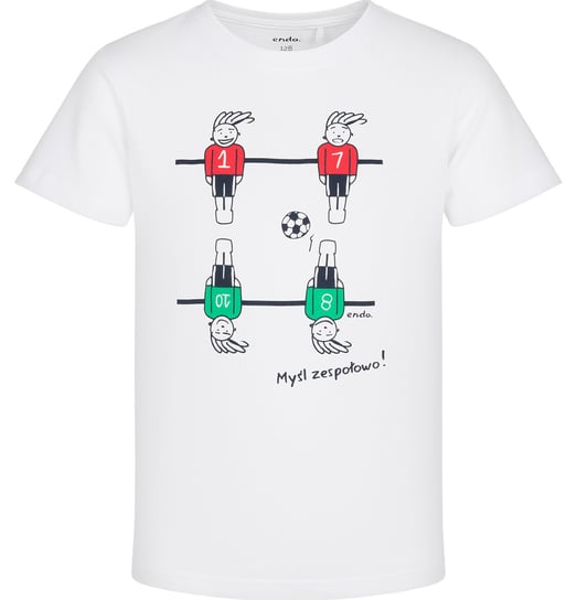 T-shirt Koszulka chłopięca dziecięca dla chłopca  Piłkarzyki  110 cm Endo Endo